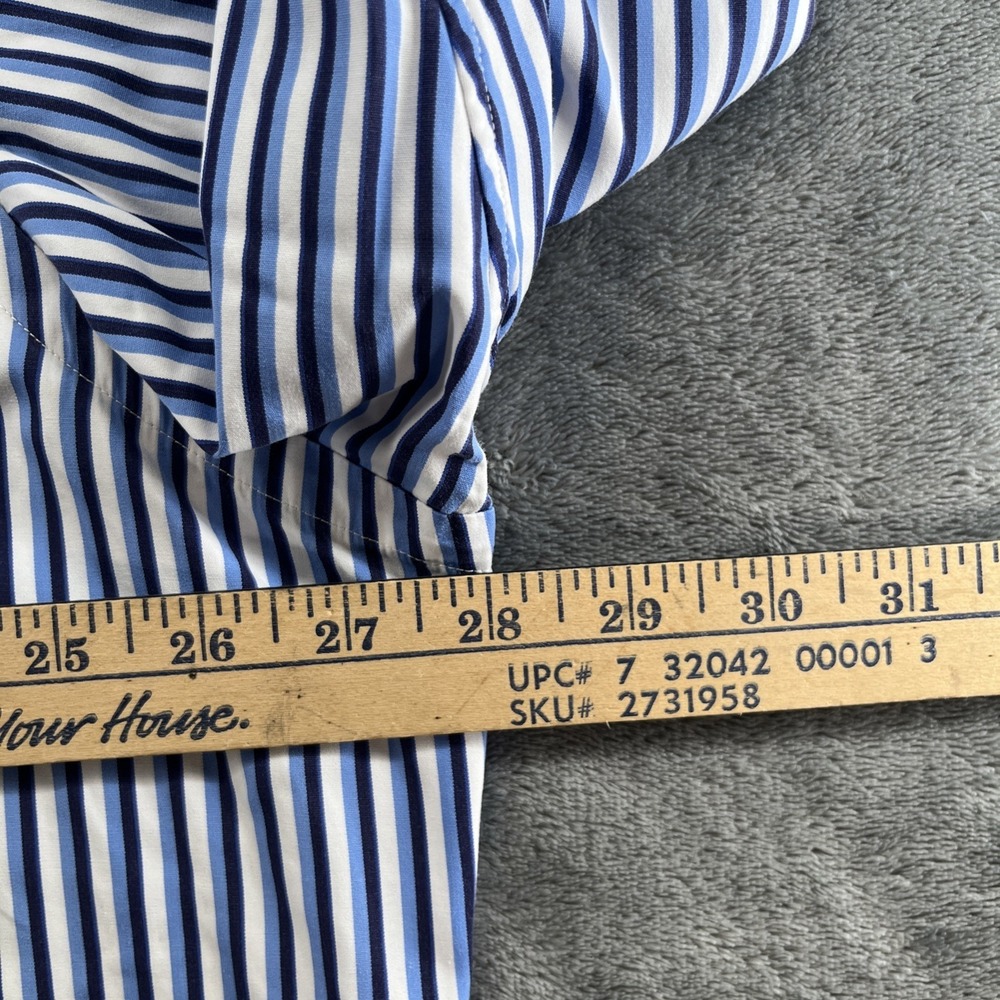 Ralph Lauren Long Sleeve Button Down Shirt Men Size 17.5 34/35 Multi Striped - Picture 4 of 6